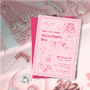 Search for friendship day party invitations Pink and red