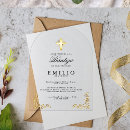 Search for spanish christening invitations Gold