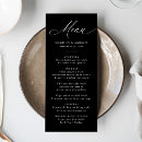 Search for black menus Calligraphy script