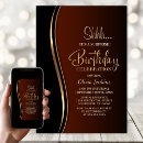 Search for black orange and gold invitations Modern