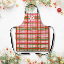 Search for scottish tartan aprons Green
