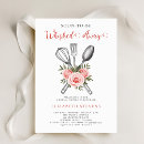 Search for cooking bridal shower invitations Watercolor