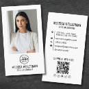 Recherche de profil cartes visite Noir et blanc