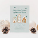 Search for gingerbread house decorating invitations Green