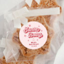 Search for pink christmas tags stickers Santa baby