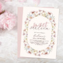 Search for whimsical sweet 16 invitations Flowers