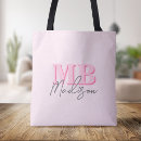 Search for monogrammed tote bags Initials