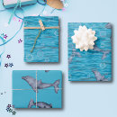 Search for dolphins wrapping paper Whales