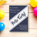 Search for chic 40th birthday invitations Sophisticated