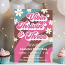 Search for three birthday invitations Hippie
