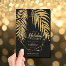 Search for gold christmas invitations Black