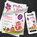Search for flutter invitations Whimsical butterfly dragonfly