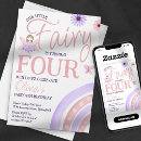 Search for rainbow fairy birthday invitations Watercolor