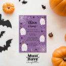 Search for purple halloween invitations Fall