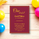 Search for burgundy 1st birthday invitations Elegant