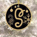 Search for letter s ornaments Gold