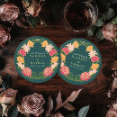 Search for floral wedding coasters Elegant