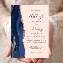 Search for blue and blush wedding invitations Elegant