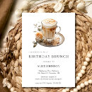 Search for latte birthday invitations Watercolor