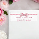 Recherche de pink baby shower return address labels Coquette