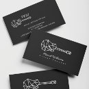 Recherche de guitare noire cartes visite Musique