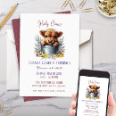 Recherche de highland cow birthday invitations Floral