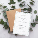 Search for sage green and white wedding invitations Modern elegant
