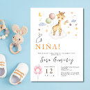 Search for giraffe baby shower invitations Zoo animal