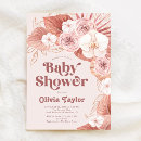 Search for boho baby girl shower invitations Botanical
