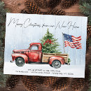Search for vintage red truck postcards Farmhouse