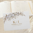 Recherche de vintage wedding guest books Botanique