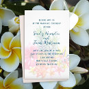 Search for tropical flowers wedding invitations Plumeria