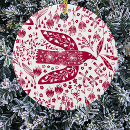 Search for red bird ornaments Dove