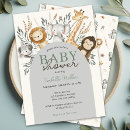 Recherche de forêt tropicale invitations Animaux safari mignons