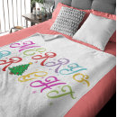 Search for black lime green blankets For her