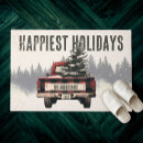 Search for red truck doormats Rustic christmas
