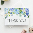 Search for blue hydrangea thank you cards Floral