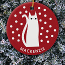 Search for white cat ornaments Kitten