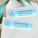 Search for beach christmas return address labels Coastal