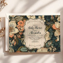 Search for flower baby shower invitations Rustic