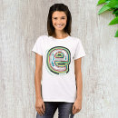 Search for abstract womens tshirts Alphabet
