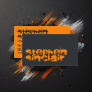 Search for black and orange business cards Cool