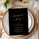 Recherche de gold black noël invitations Noir et or
