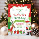Search for santa claus birthday invitations Reindeer