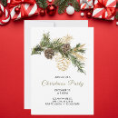 Search for pine branch invitations Gold