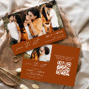 Recherche de burnt orange save the dates Code qr