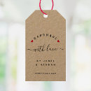 Search for heart shaped hang tags Handmade with love