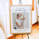 Search for signs funeral party posters In loving memory