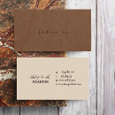 Recherche de brun et beige cartes visite Minimaliste