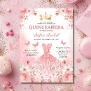 Search for pretty quinceanera invitations Elegant girly